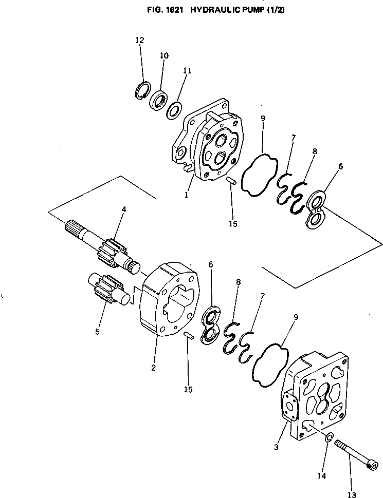 PUMP ASS'Y,(FOR PILOT PRESSURE) 705-22-38040 KOMATSU