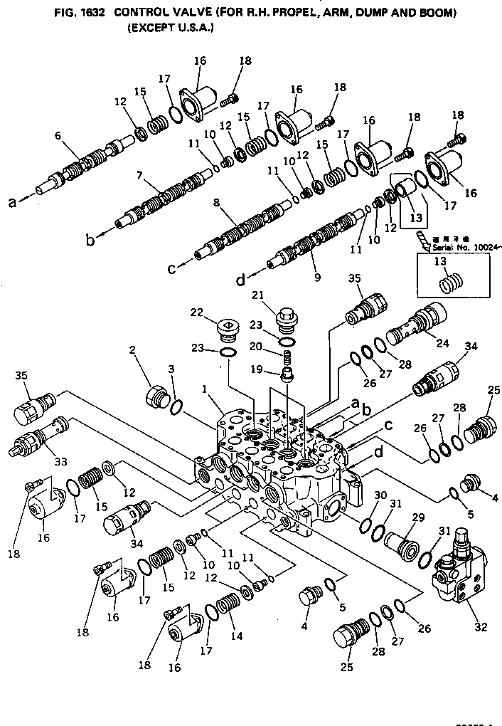 VALVE ASS'Y,NO.7 700-94-19004 KOMATSU