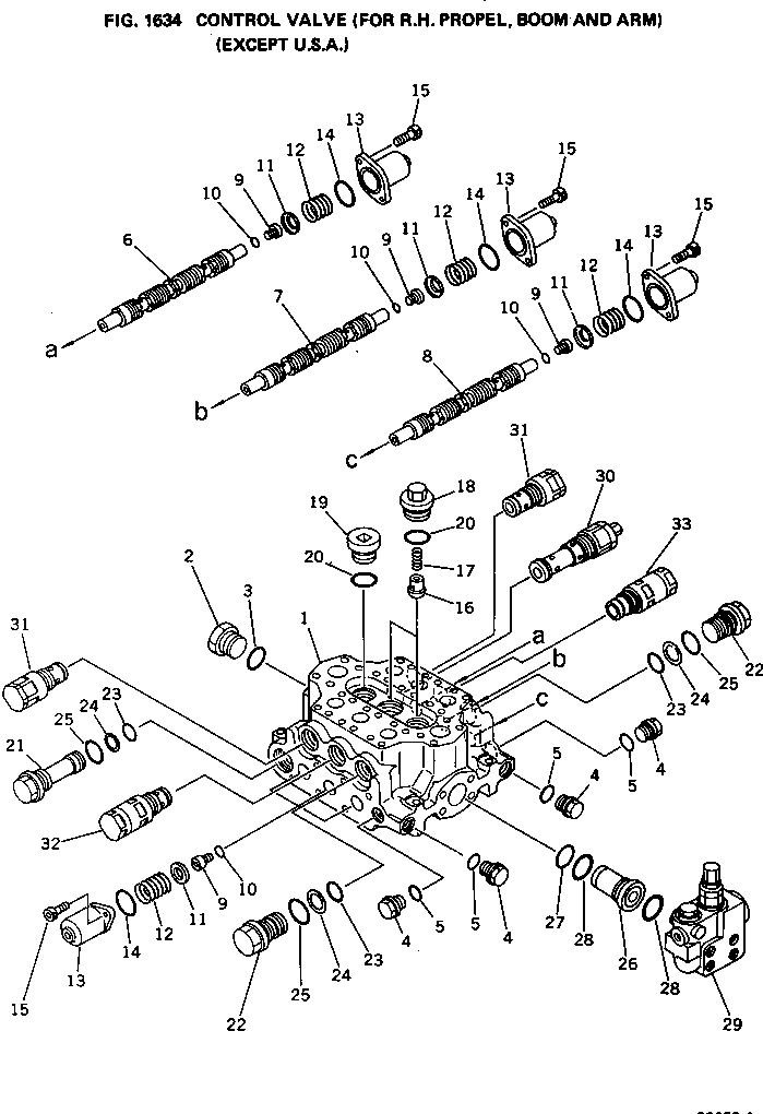VALVE ASS'Y,NO.4 700-93-34000 KOMATSU