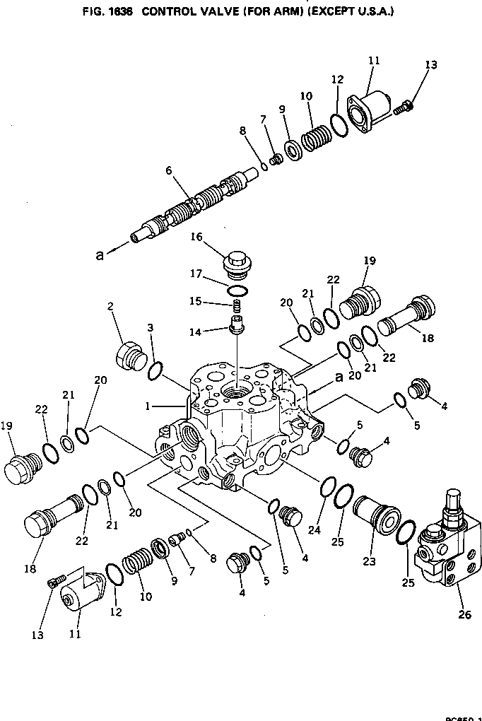 VALVE ASS'Y,NO.6 700-91-26002 KOMATSU