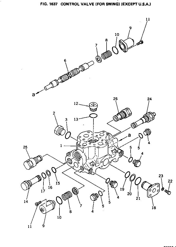 VALVE ASS'Y,NO.1 700-91-25001 KOMATSU