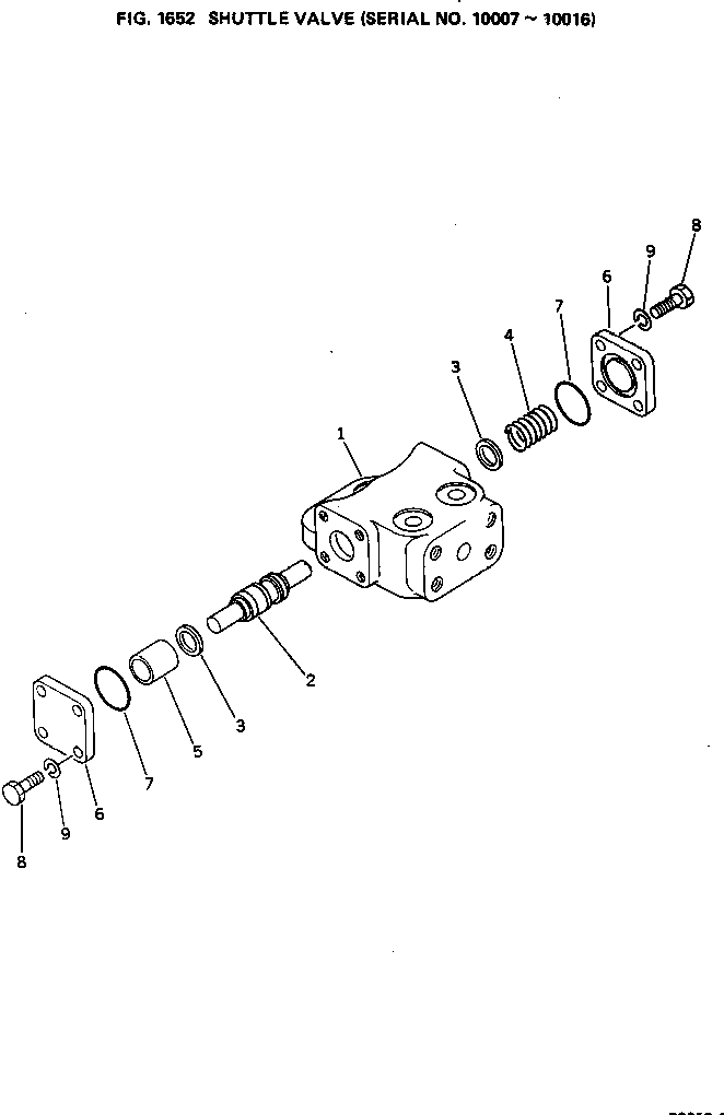 SHUTTLE VALVE ASS'Y 706-75-77900 KOMATSU
