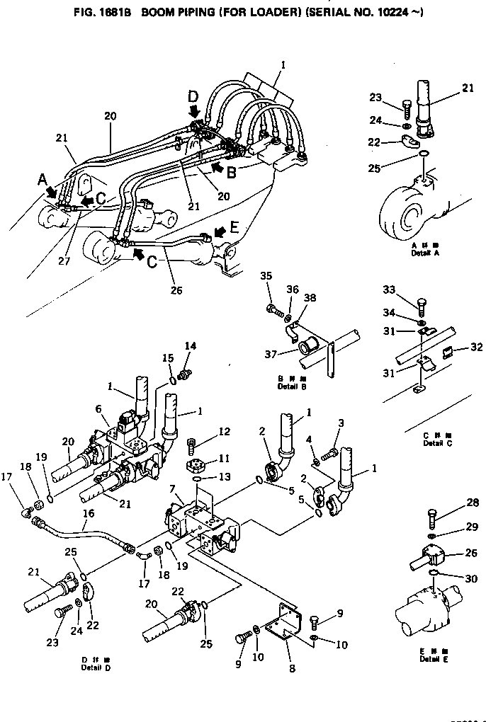 ARC-HORIZON SELECTOR,R.H. (209-60-12303) KOMATSU
