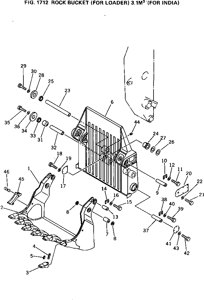 NOSE LIP ASS'Y 209-72-14133 KOMATSU