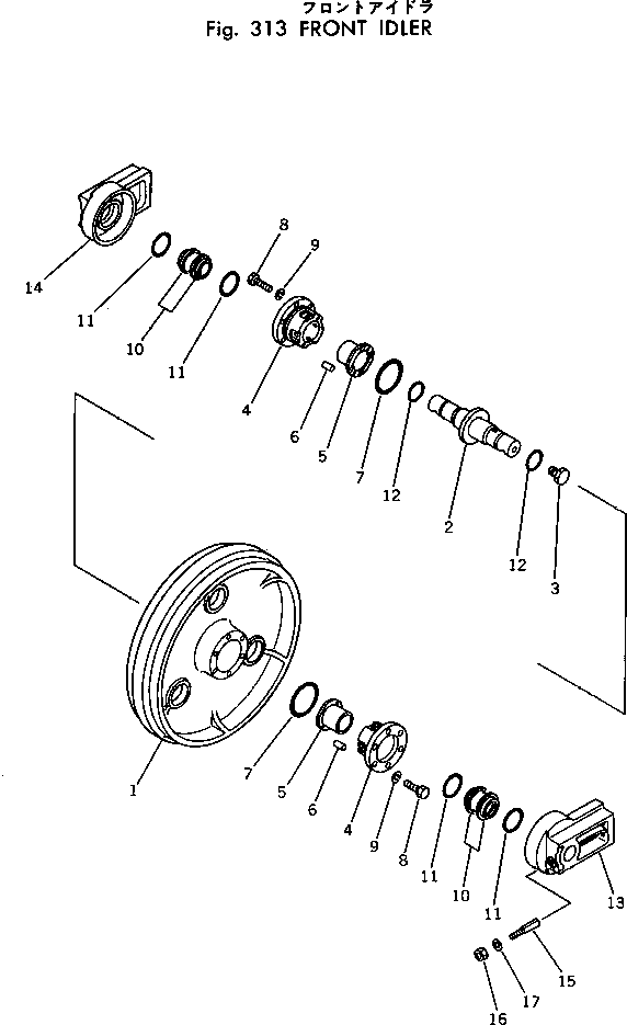 SUPPORT,BEARING 203-30-23110 KOMATSU