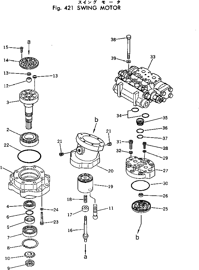 SWING MOTOR ASS'Y,(KMF40DS) 706-73-07700 KOMATSU