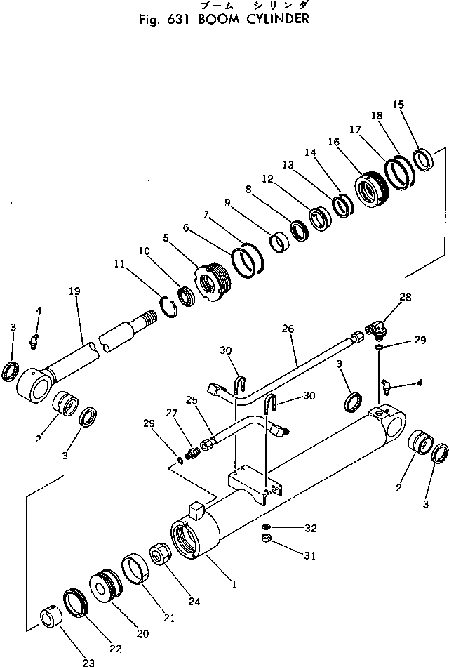 Шток поршня 20X-63-56320 KOMATSU