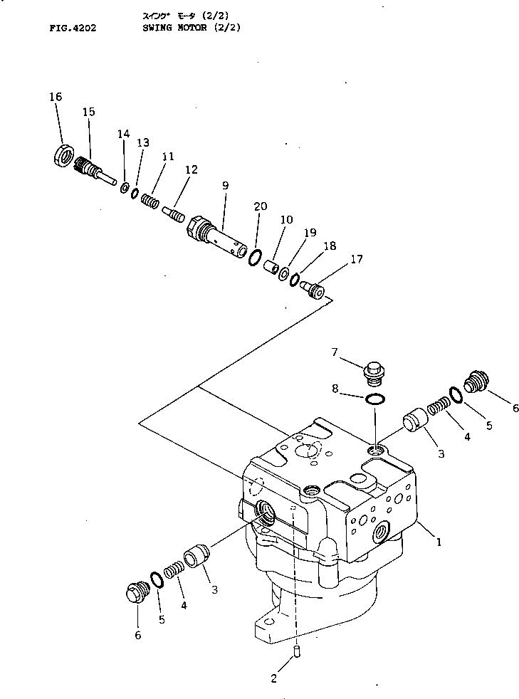 SWING MOTOR ASS'Y (\0\706-75-11501) KOMATSU