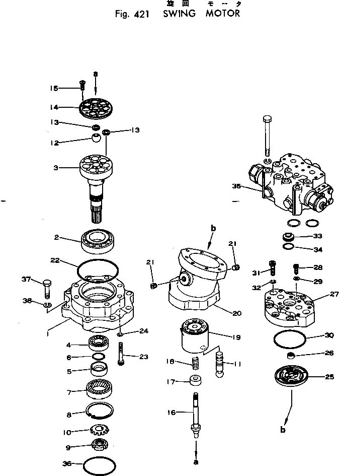 SWING MOTOR ASS'Y 706-73-04700 KOMATSU