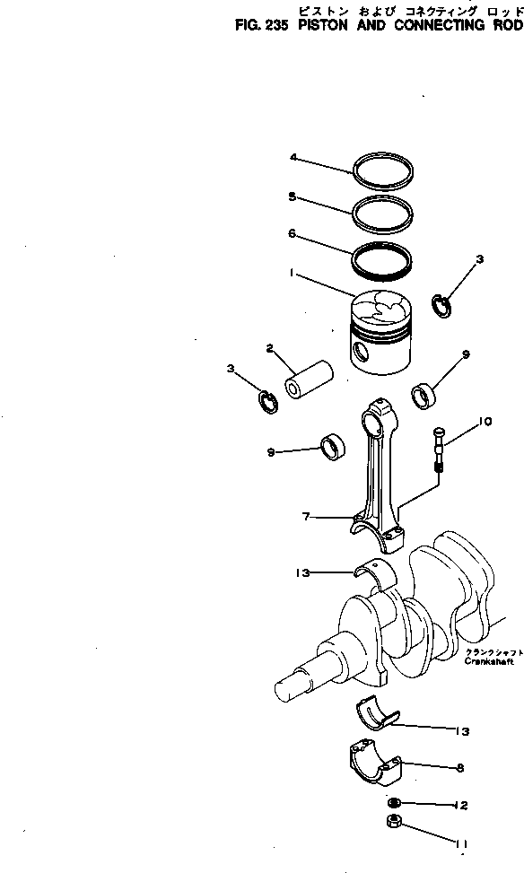 PISTON RING A. 6114-31-2402 KOMATSU