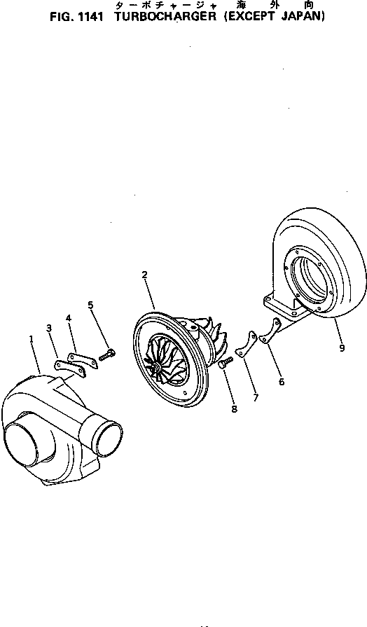 HOUSING,TURBINE GA408258-44 KOMATSU