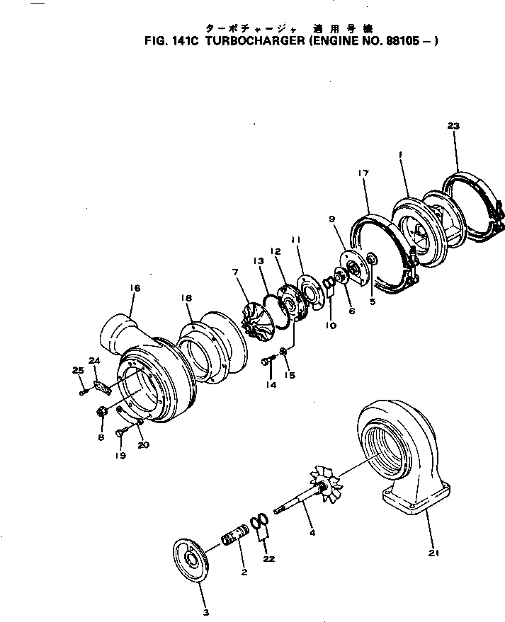 OVERHAUL KIT,(NOT SHOWN) 6501-11-1302 KOMATSU