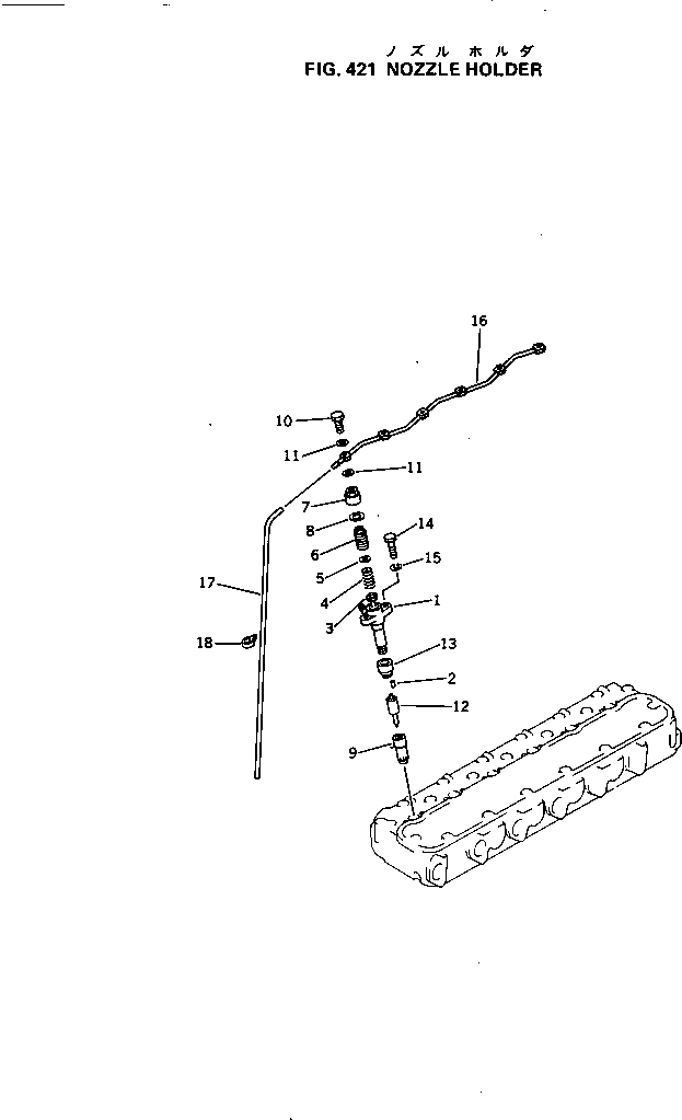 NOZZLE HOLDER ASS'Y 6137-11-3200 KOMATSU