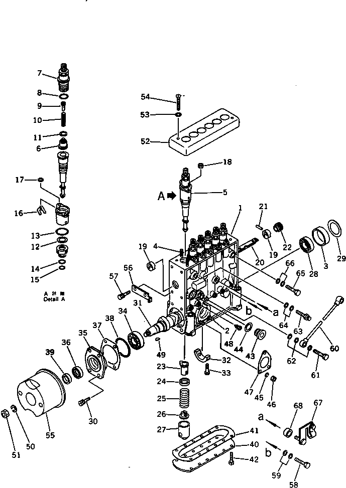 Топливный насос высокого давления в сборе 6151-71-1721 KOMATSU