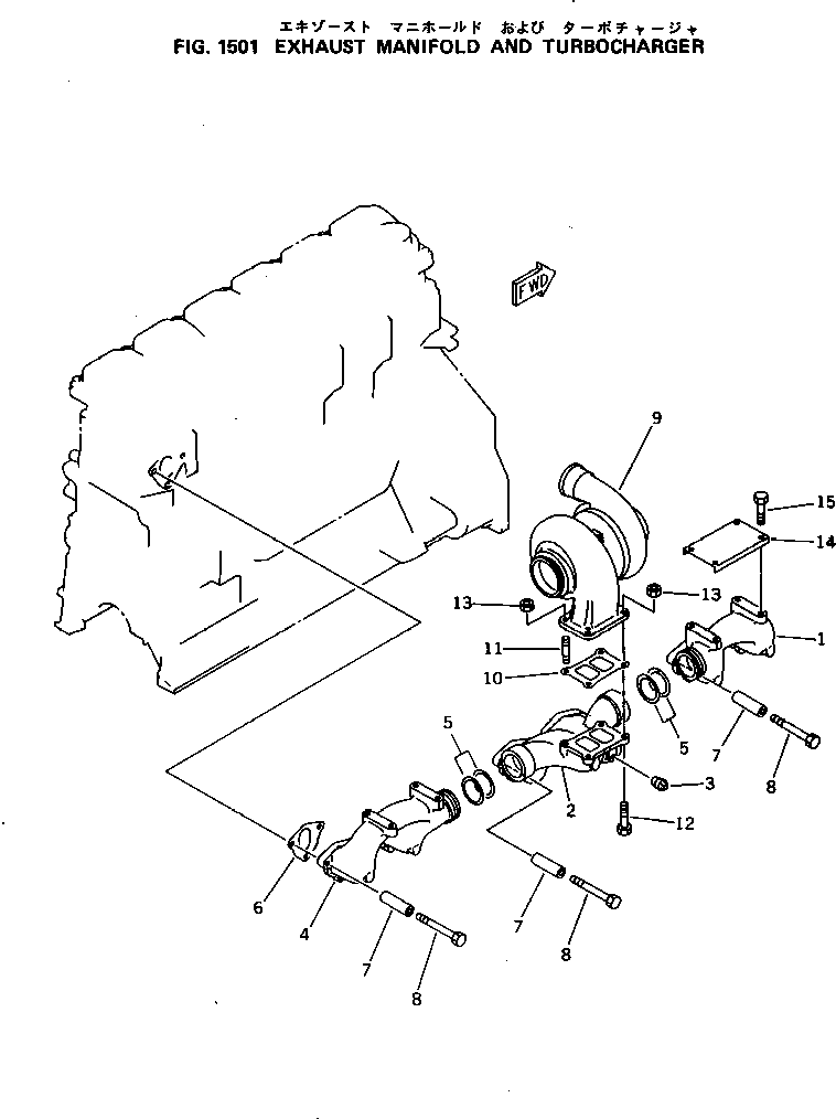 TURBOCHARGER ASS'Y \1\6152-81-8200 KOMATSU