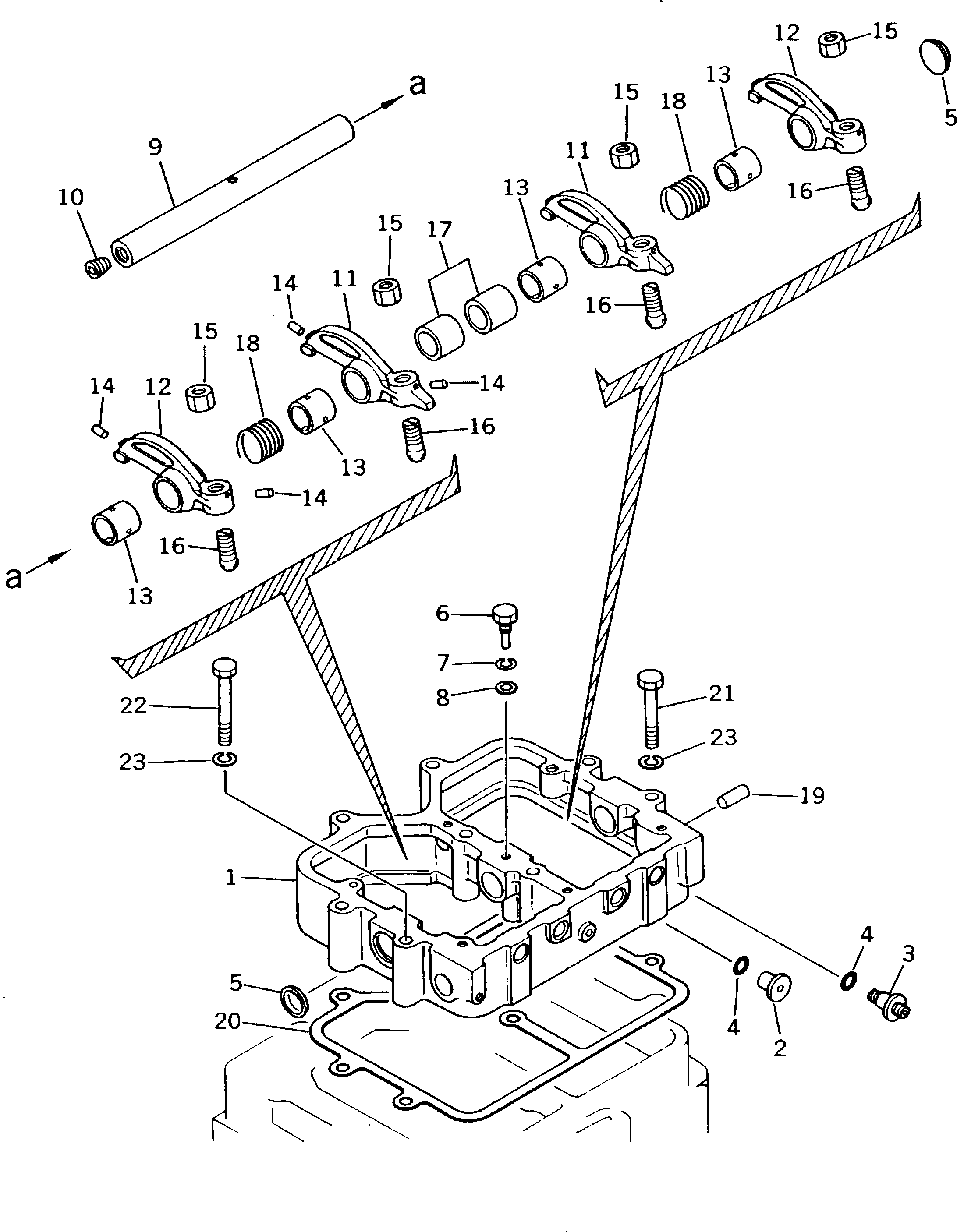 HOUSING ASS'Y,ROCKER ARM 6128-11-7010 KOMATSU