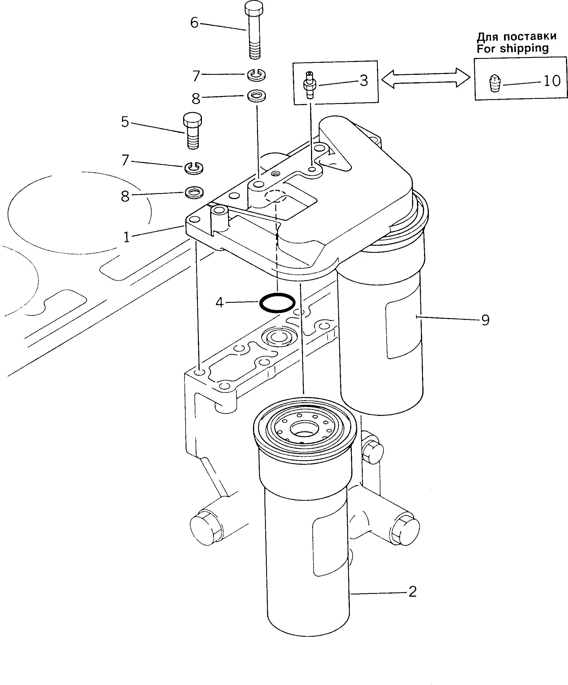 OIL FILTER ASS'Y 6128-51-5403 KOMATSU
