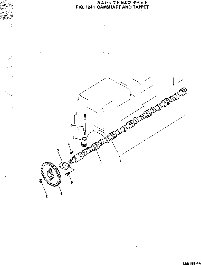 CAMSHAFT ASS'Y \0\6128-41-1010 KOMATSU