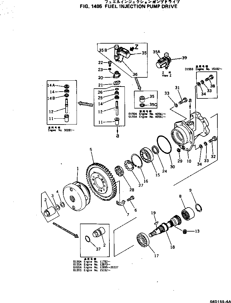 AUTOMATIC TIMER A. 6127-71-1122 KOMATSU