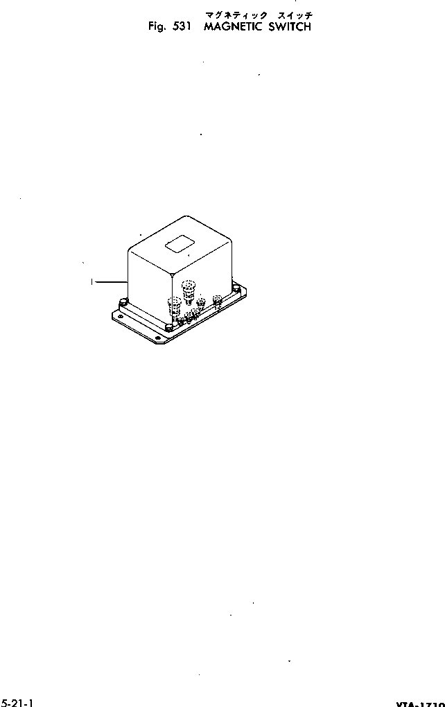 SWITCH,MAGNETIC (B) 600-815-1190 KOMATSU