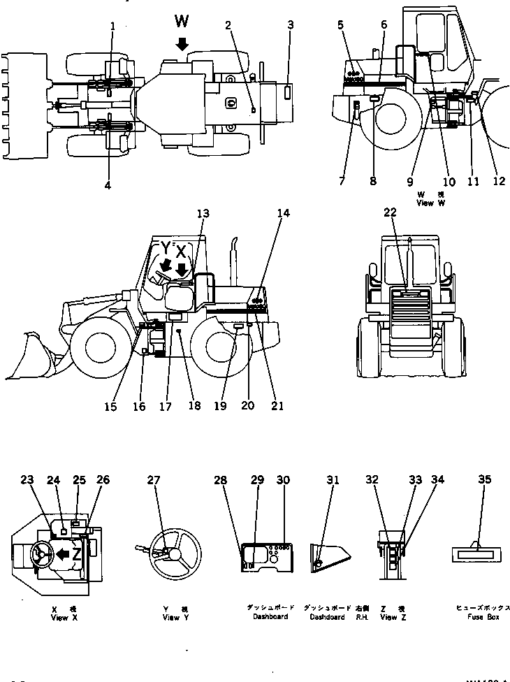 PLATE,FUSE BOX 417-V06-1150 KOMATSU