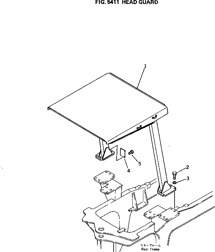 HEAD GUARD ASS'Y 421-922-1100 KOMATSU