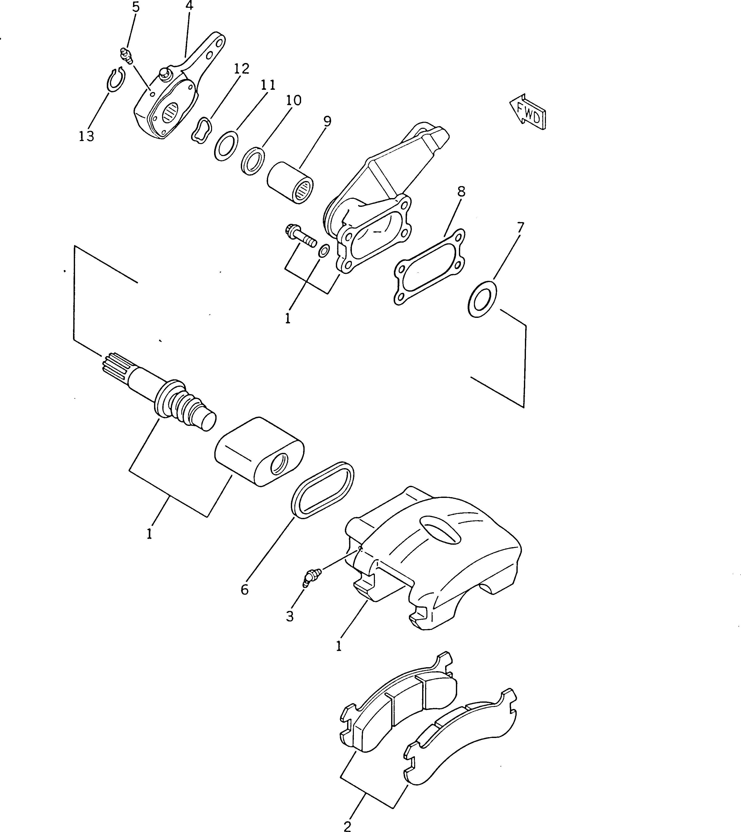 BRAKE PAD ASS'Y 426-32-15190 KOMATSU