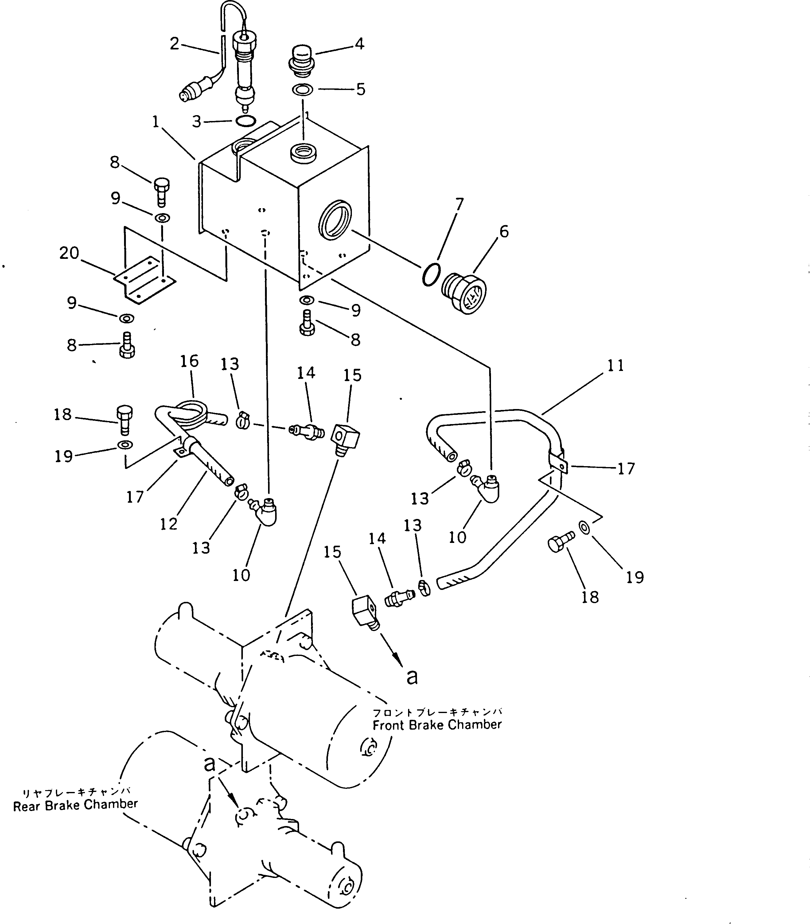 TANK,BRAKE OIL \0\426-35-15552 KOMATSU