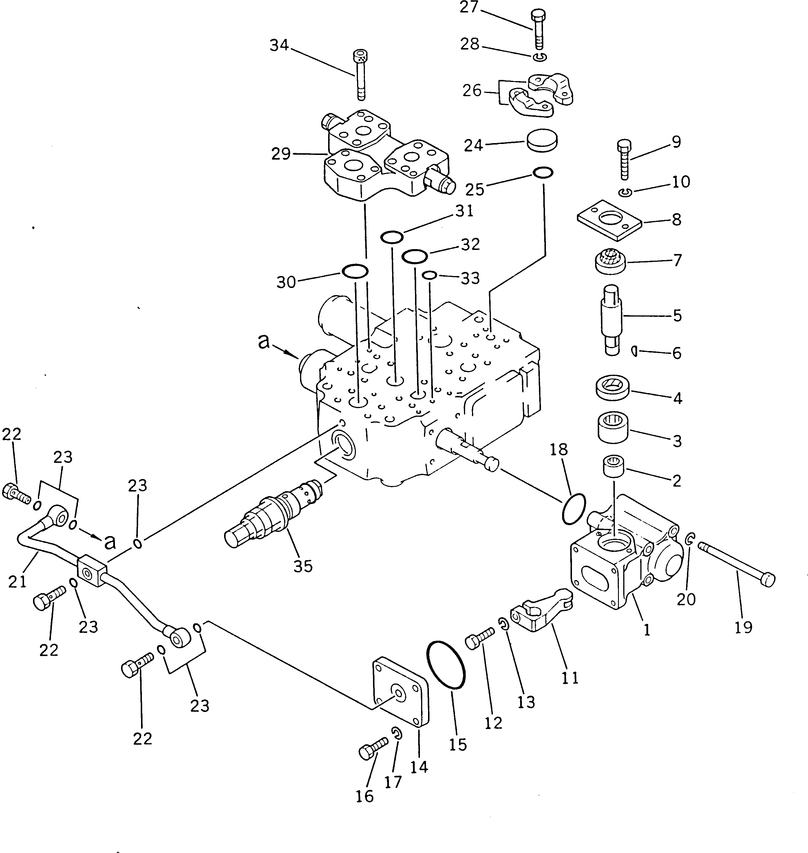 VALVE ASS'Y,STEERING DEMAND (702-23-25000) KOMATSU