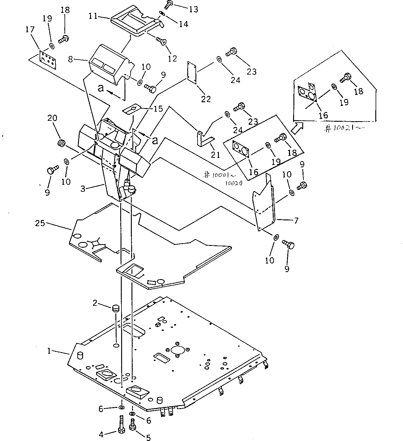 FRAME,FLOOR (DIAVIK SPEC.) 41E-54-12650 KOMATSU