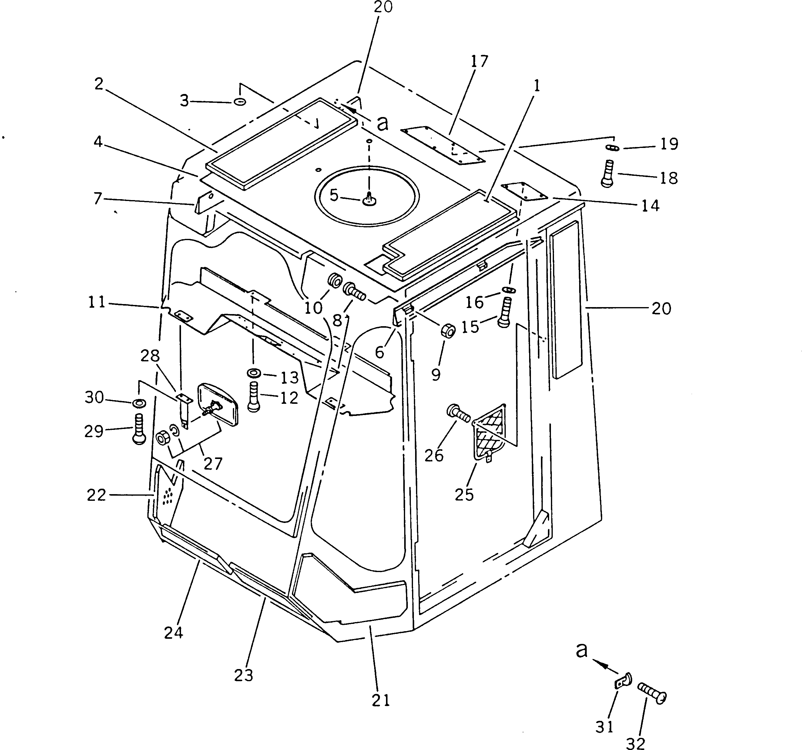INSULATOR,L.H. 41E-56-11360 KOMATSU
