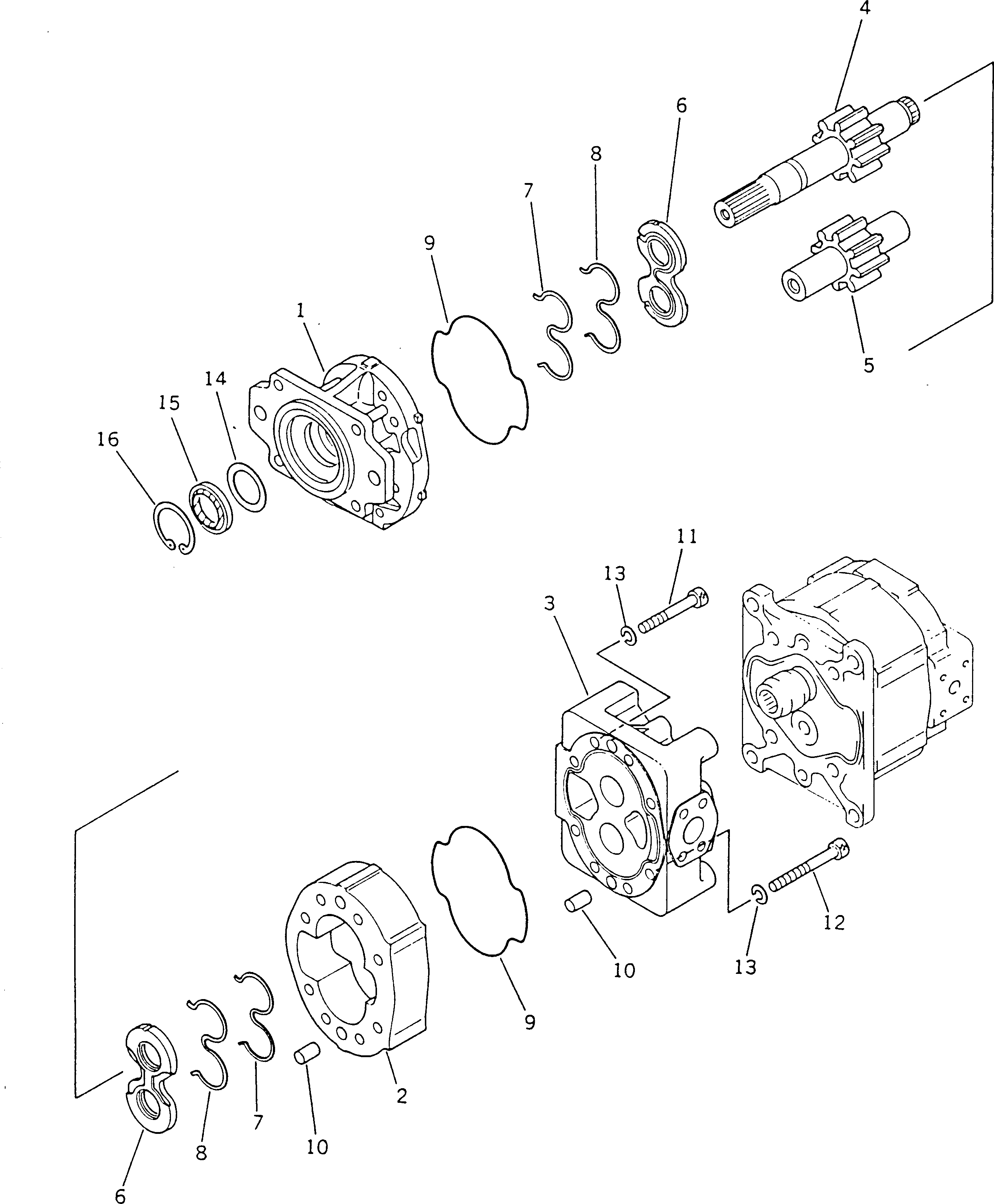 PUMP ASS'Y,(SAR140+63) 705-52-40070 KOMATSU