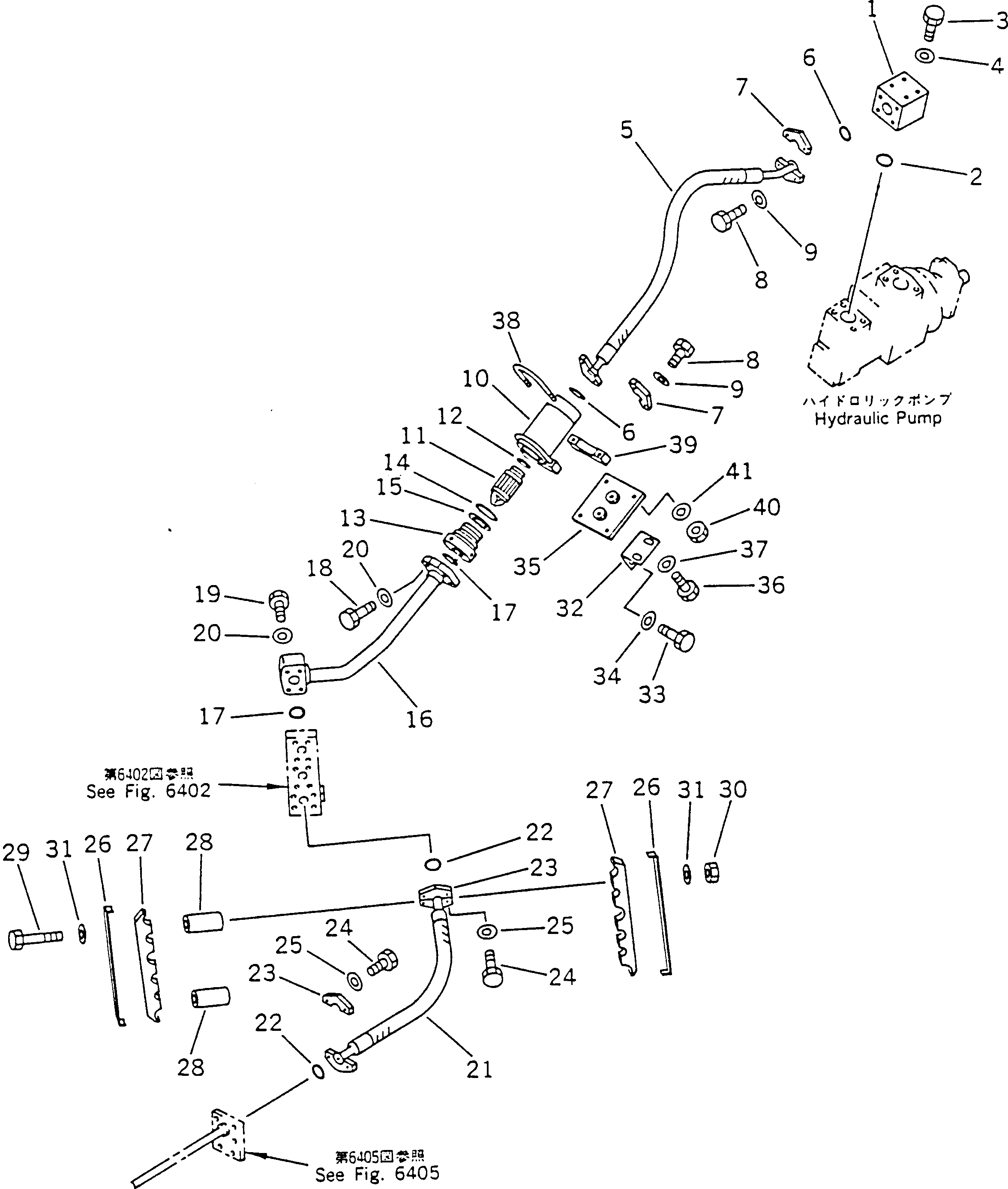 Шланг 07125-11414 KOMATSU