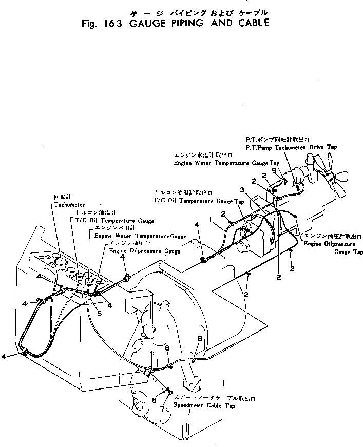 Кабель 08603-10045 KOMATSU