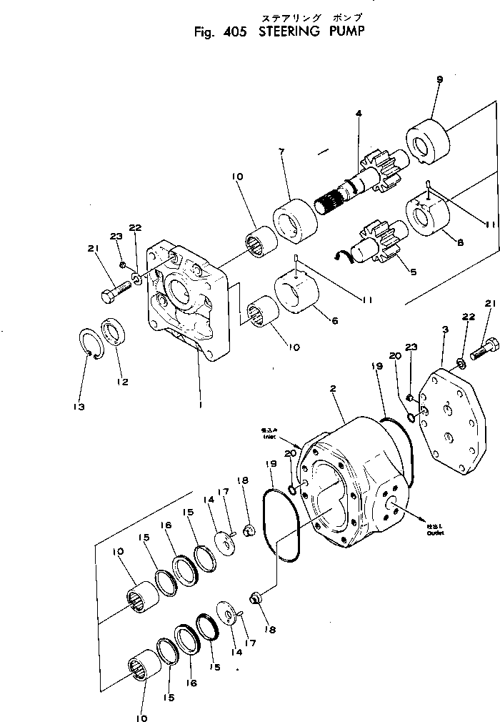 PUMP ASS'Y,(PAR 080-101) 07438-67101 KOMATSU