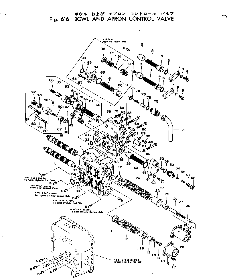 HOUSING,VALVE 701-30-61310 KOMATSU