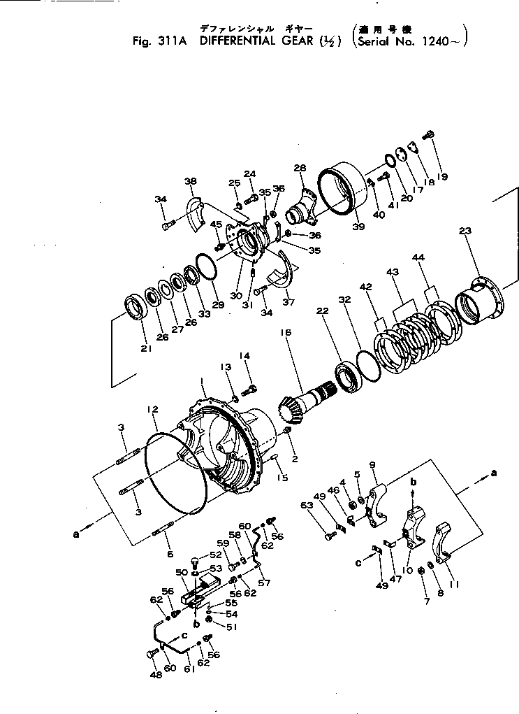 DIFFERENTIAL ASS'Y 287-22-11002 KOMATSU