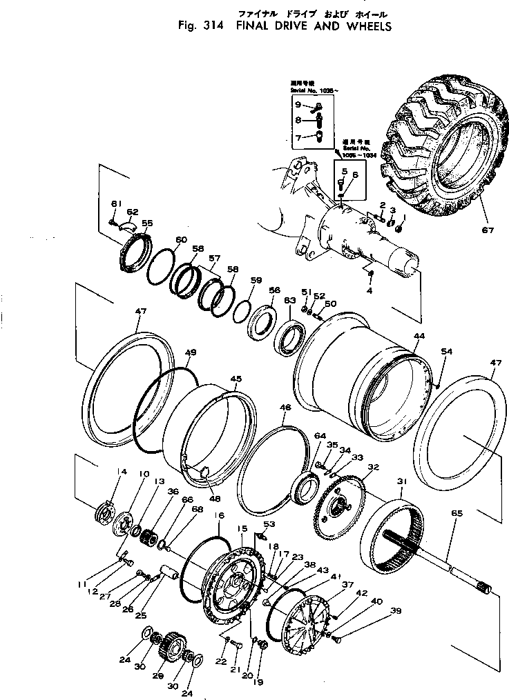 Подшипник 06002-32038 KOMATSU