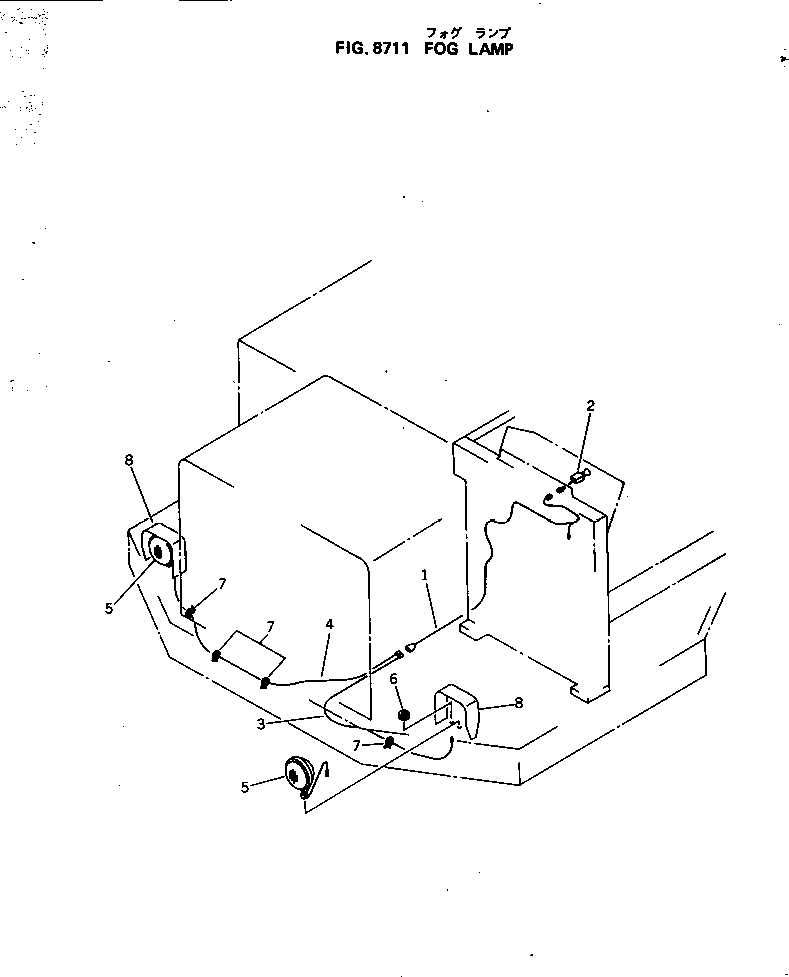 Кабель 287-86-32110 KOMATSU