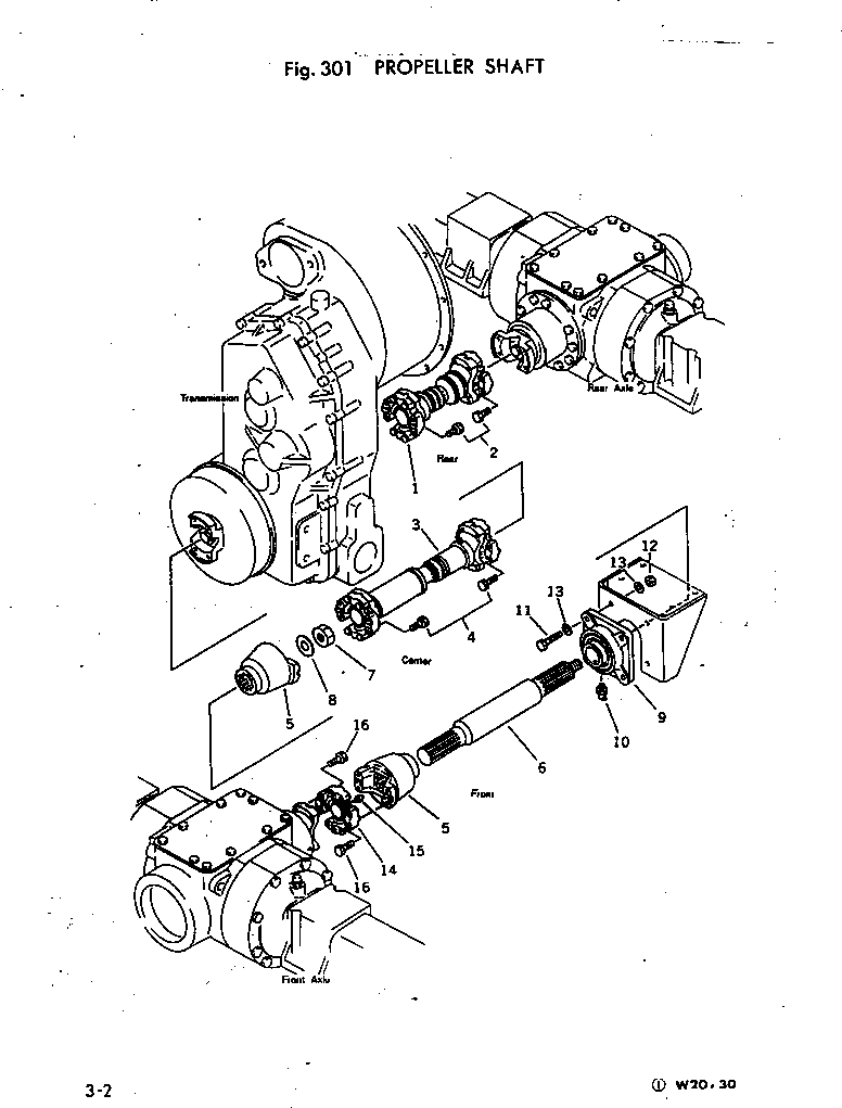 DRIVE SHAFT ASS'Y (385-10156841) KOMATSU