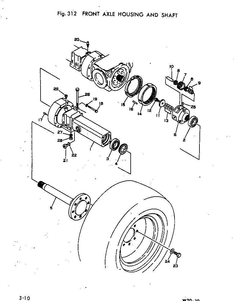 FRONT AXLE ASS'Y (385-10249562) KOMATSU
