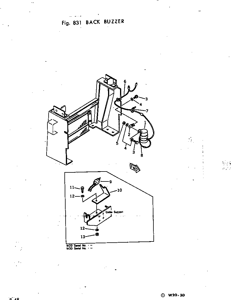 BACK BUZZER KIT 385-10345441 KOMATSU