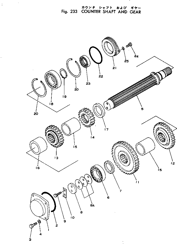 GEAR,COUNTER 12F-14-16170 KOMATSU