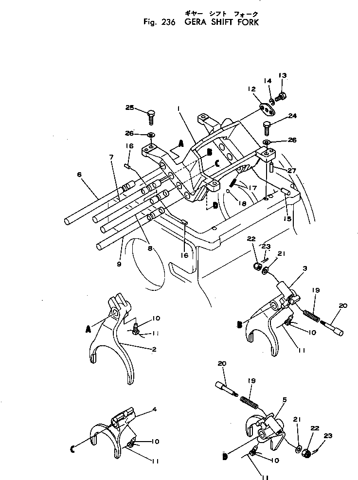 FORK,F-2,R-2 12F-14-14130 KOMATSU