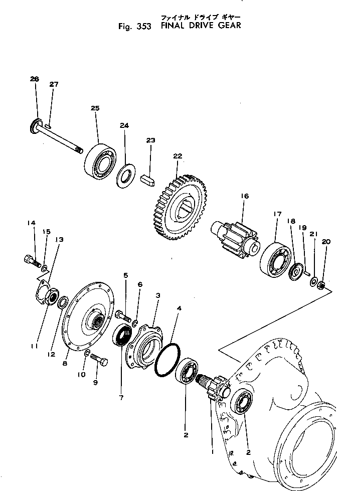 PINION,2ND \3\12F-27-11210 KOMATSU