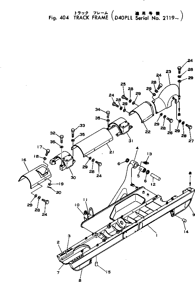 TRACK FRAME ASS'Y,R.H. 12F-30-12600 KOMATSU