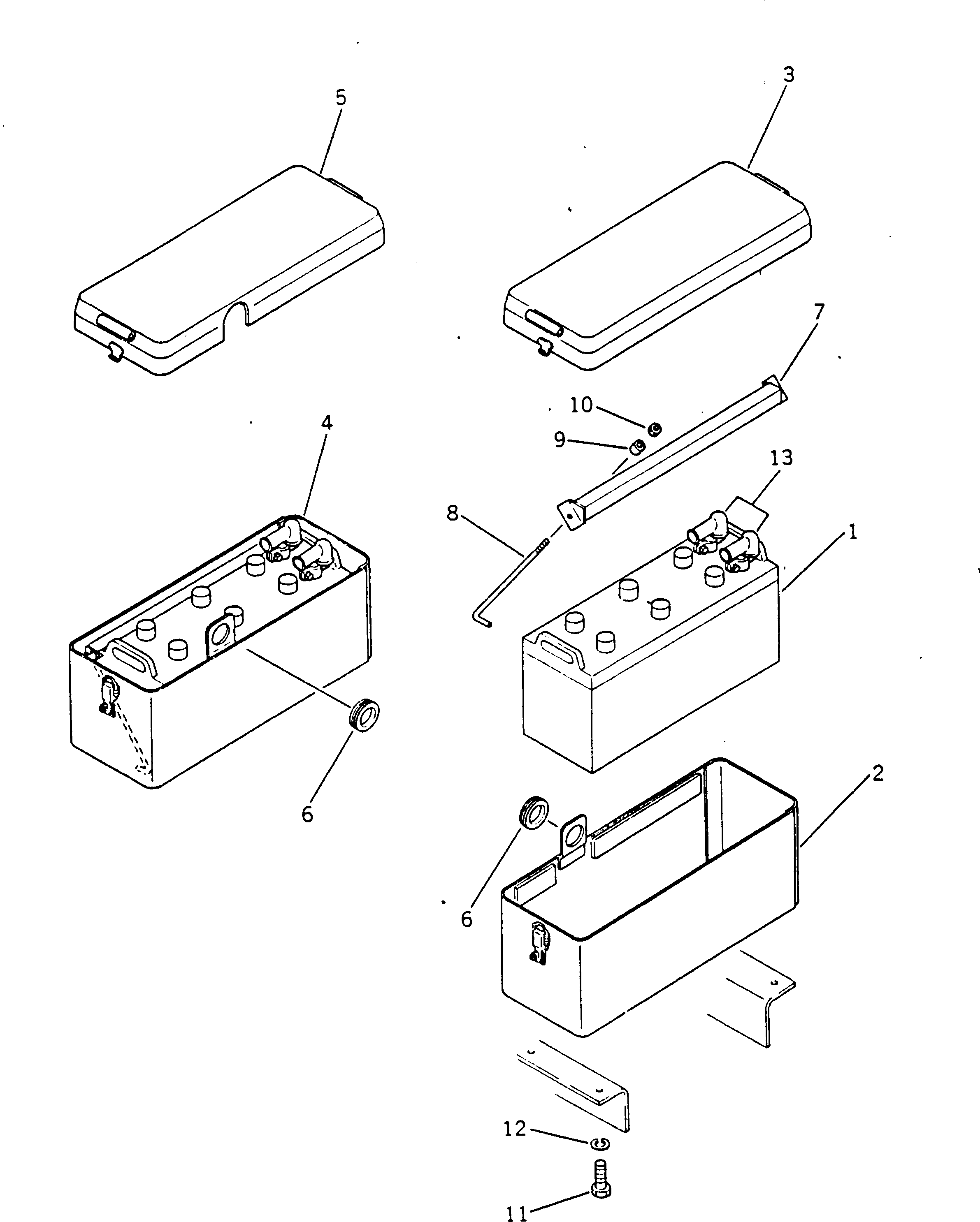 BOX,R.H. 233-06-22210 KOMATSU