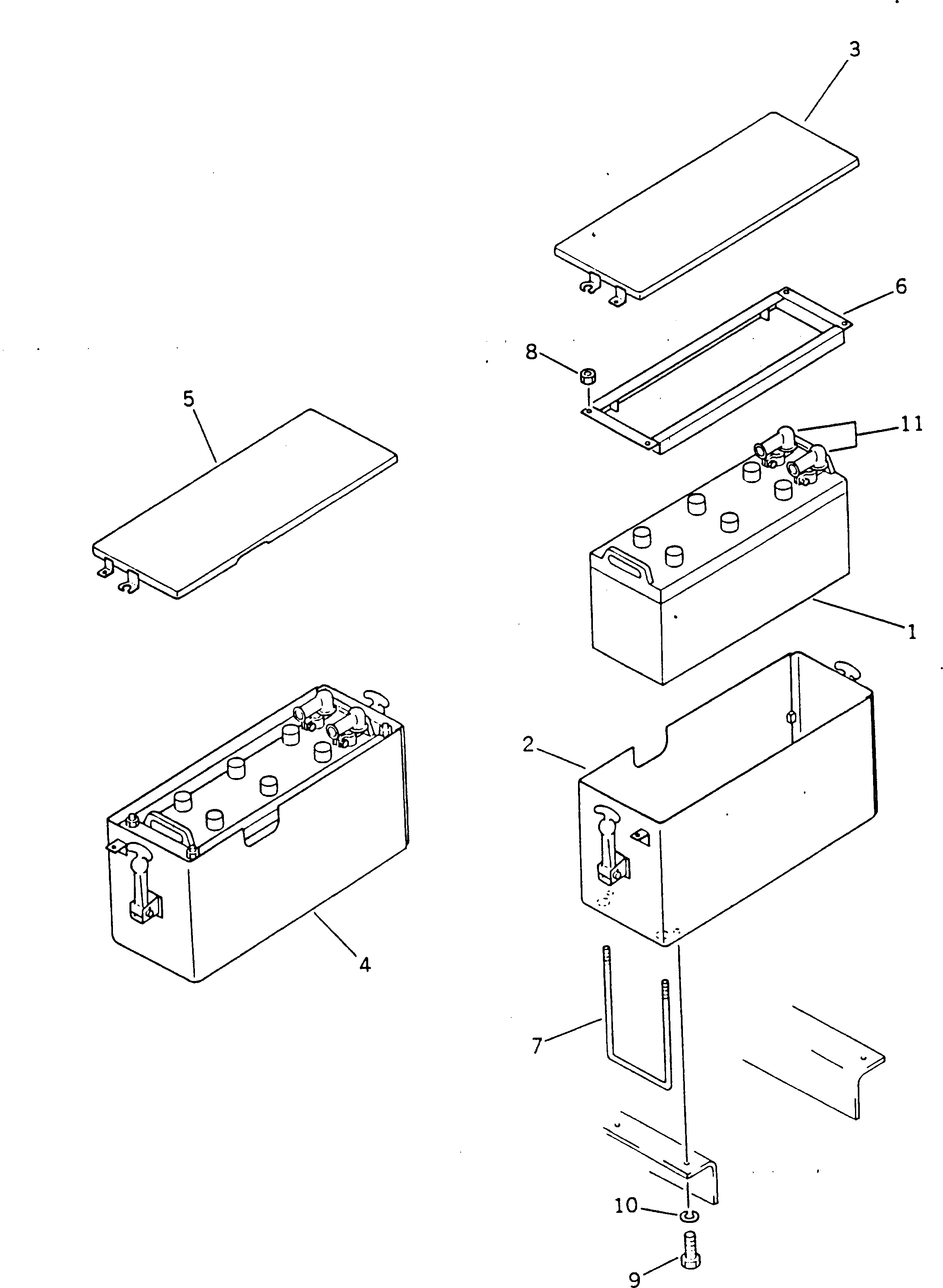 BOX,R.H. 238-06-15340 KOMATSU
