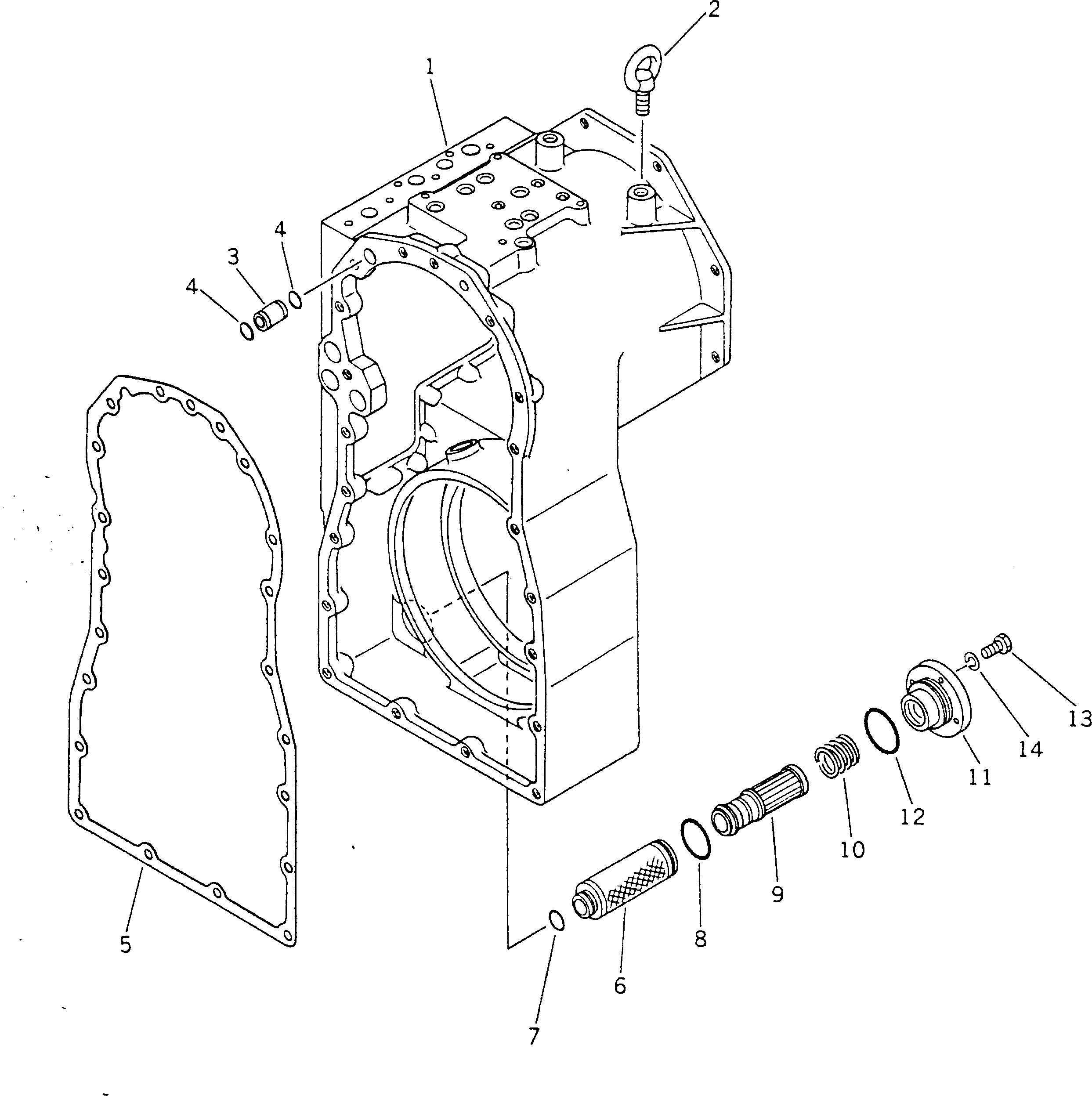 Корпус 238-15-11110 KOMATSU