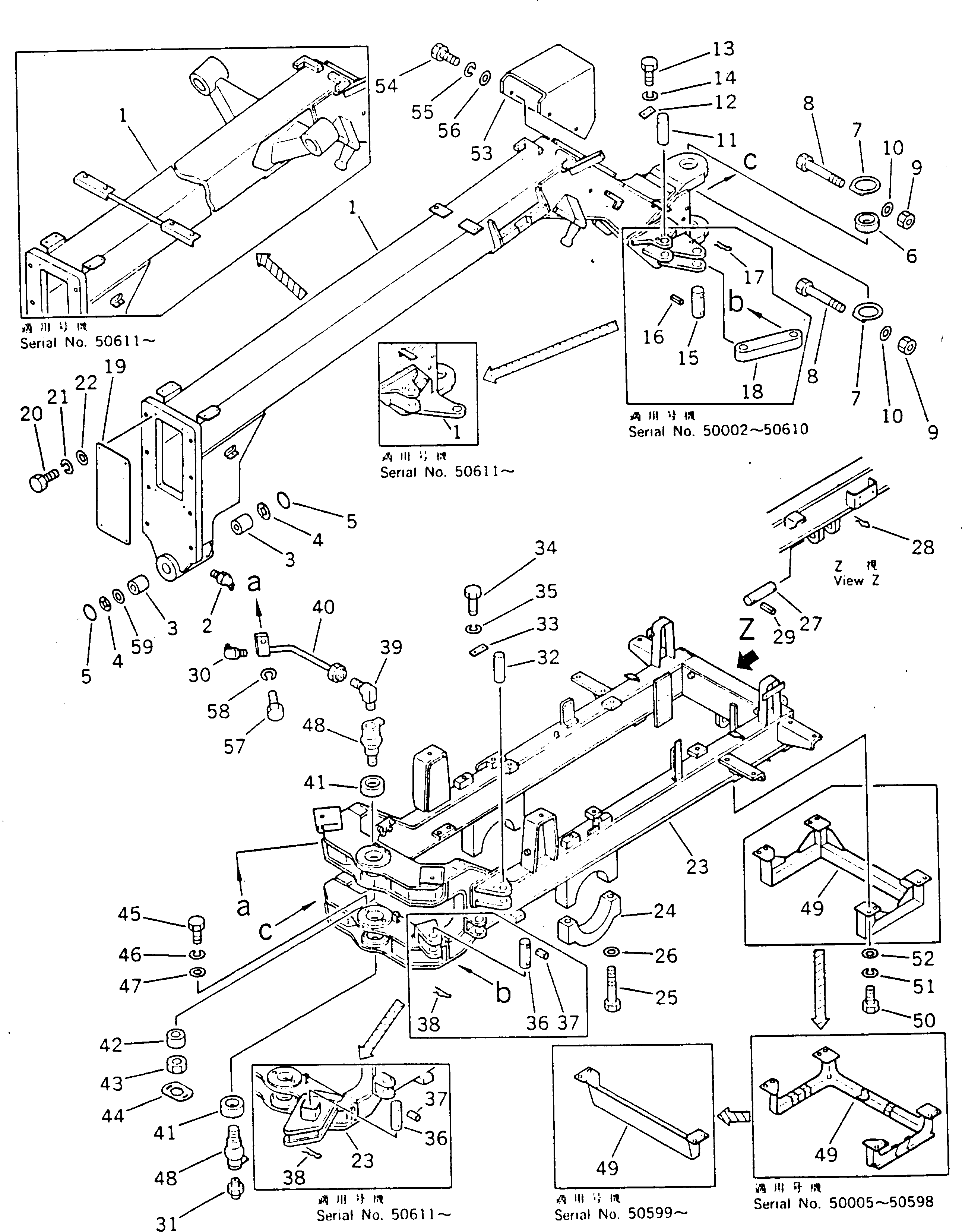 FRAME ASS'Y,REAR 233-46-21401 KOMATSU